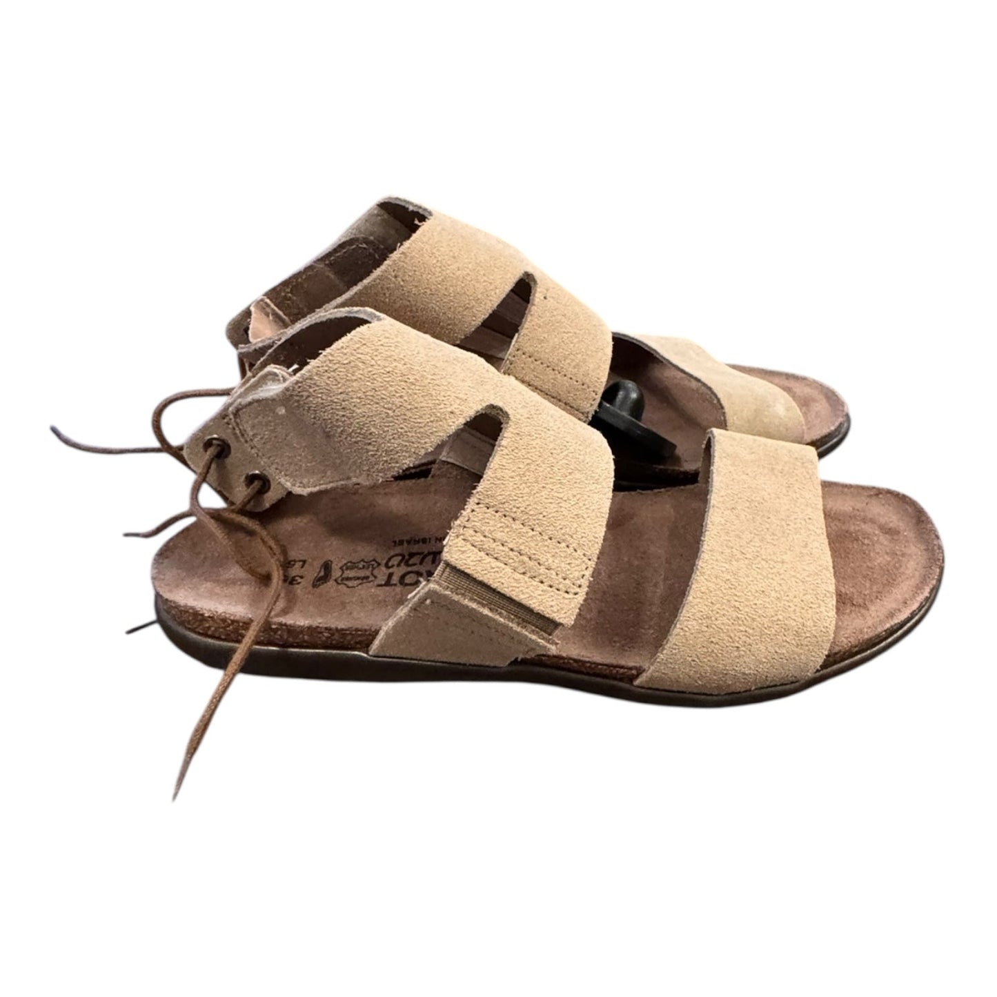 Sandals Flats By Naot In Tan, Size:6