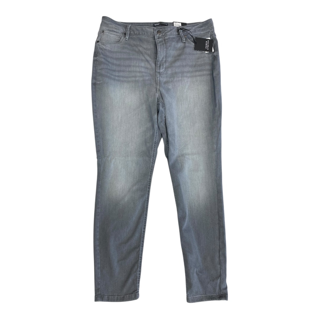 Jeans Straight By Simply Vera In Grey, Size:18