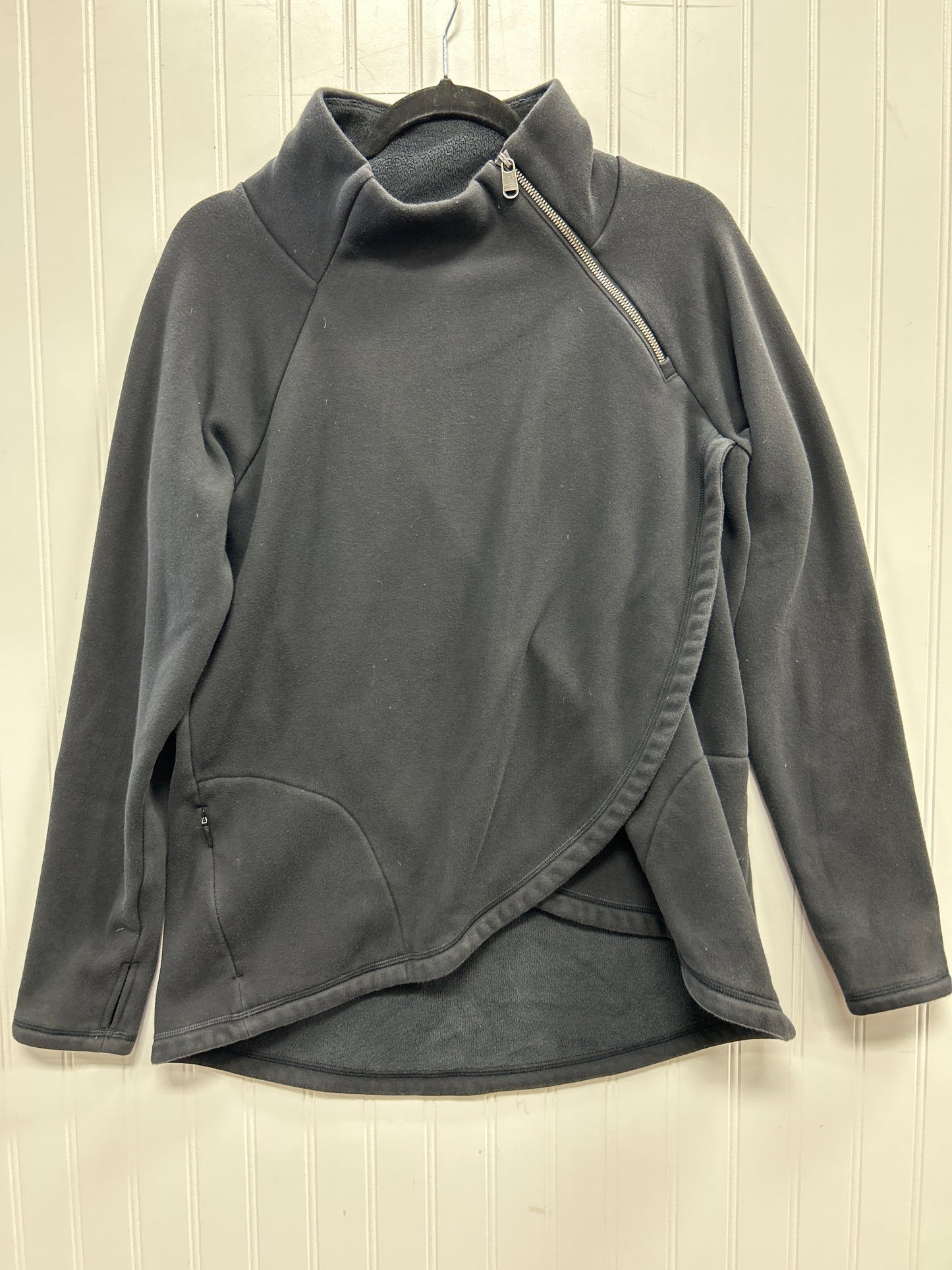 Athletic Sweatshirt Collar By Athleta In Black, Size:M