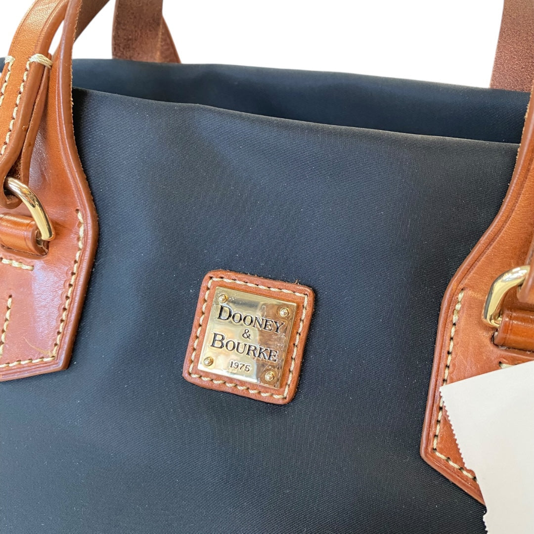 Handbag Designer By Dooney And Bourke In Black & Brown, Size:Medium