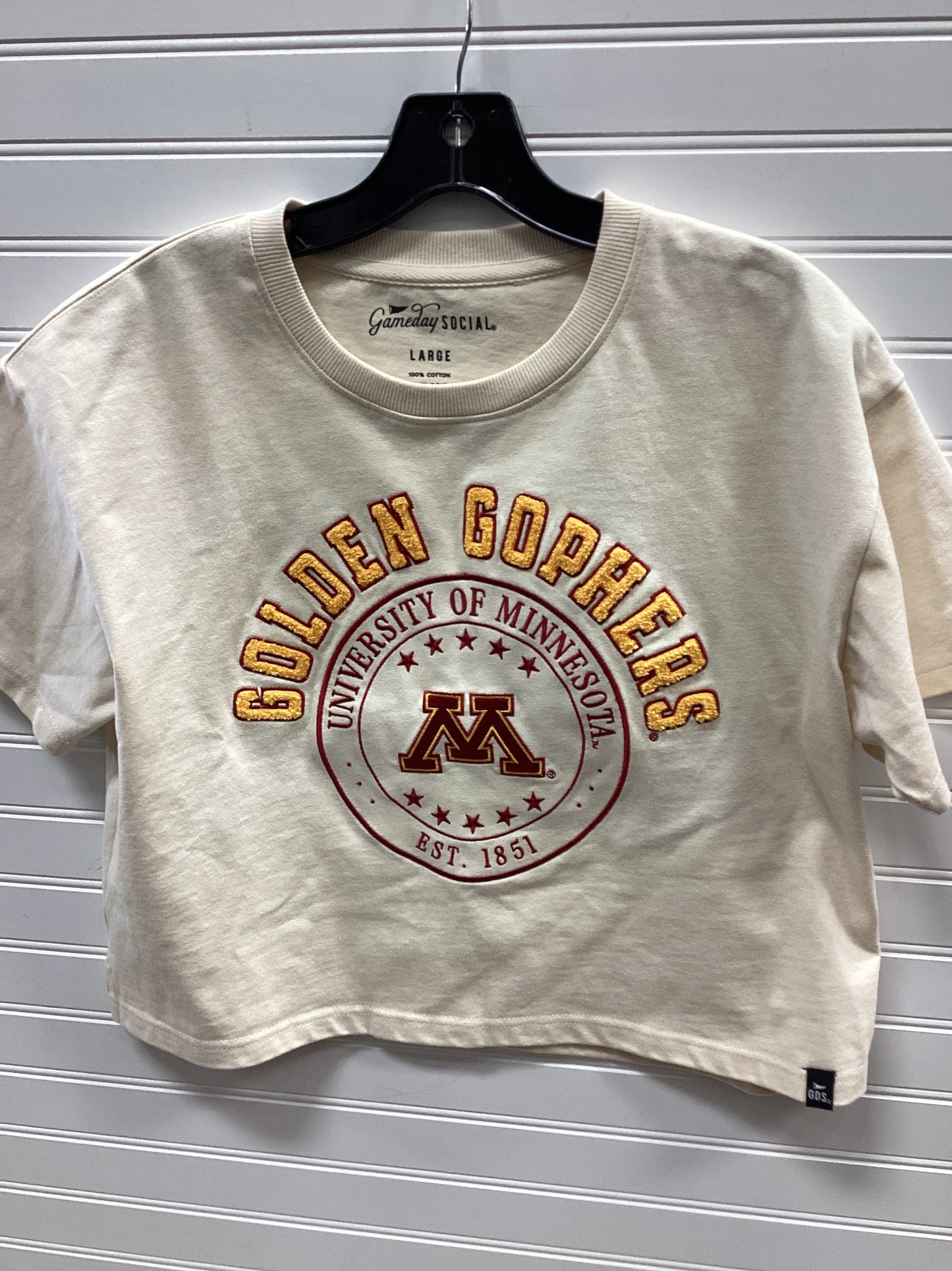 Athletic Top Ss By Cmb In Tan, Size:L