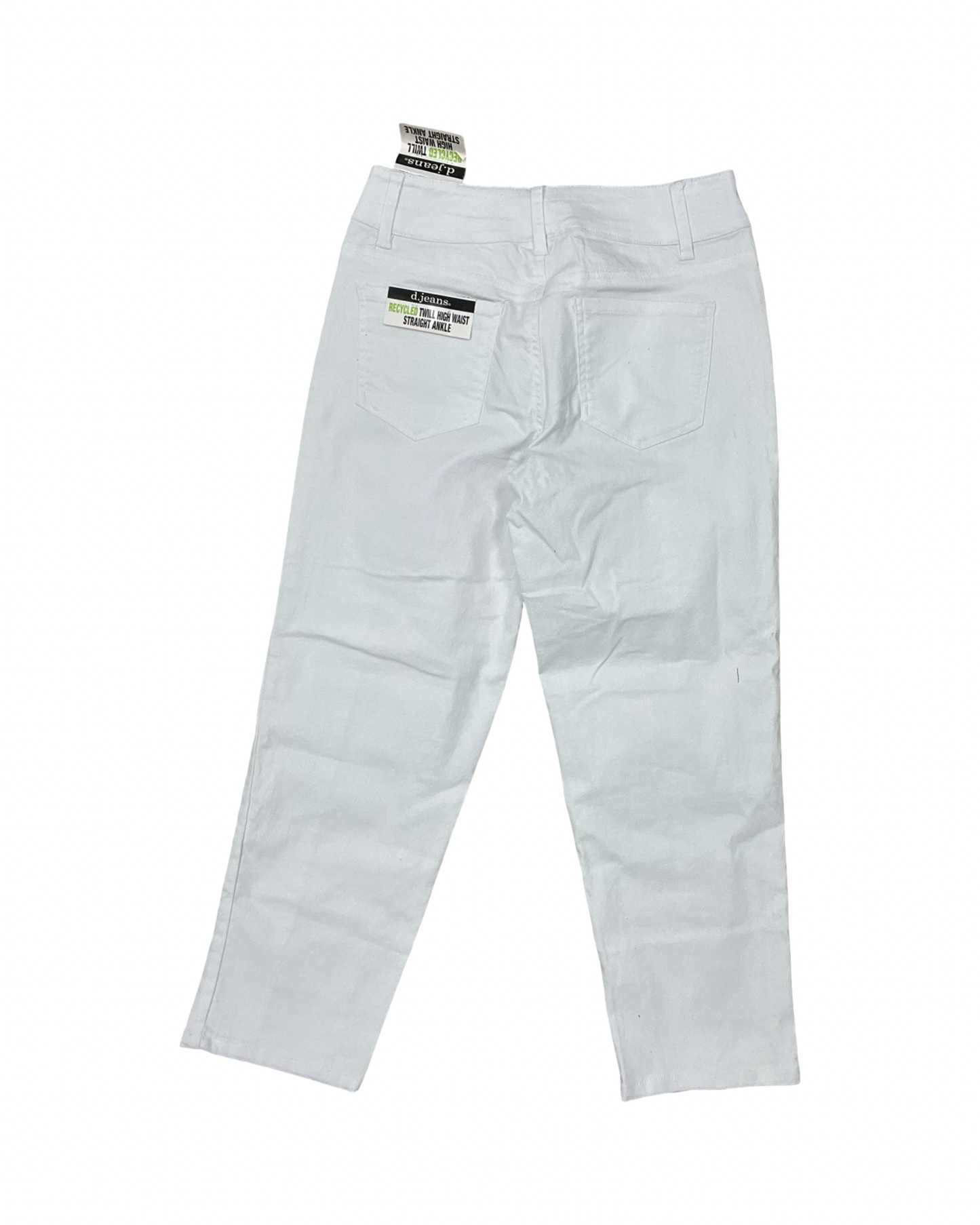 Jeans Straight By D Jeans In White Denim, Size:4