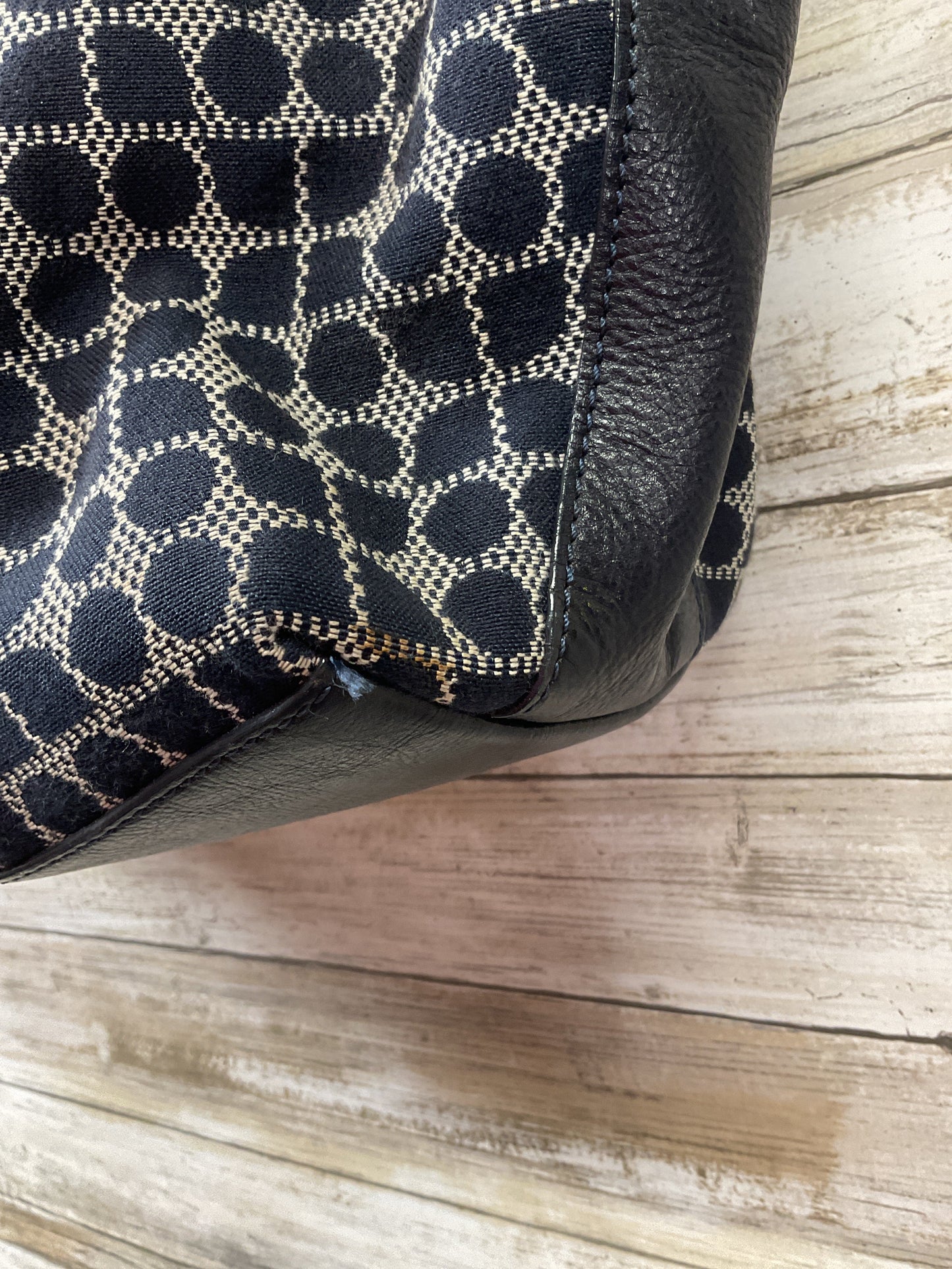 Handbag Designer By Kate Spade In Blue & Red, Size:Medium