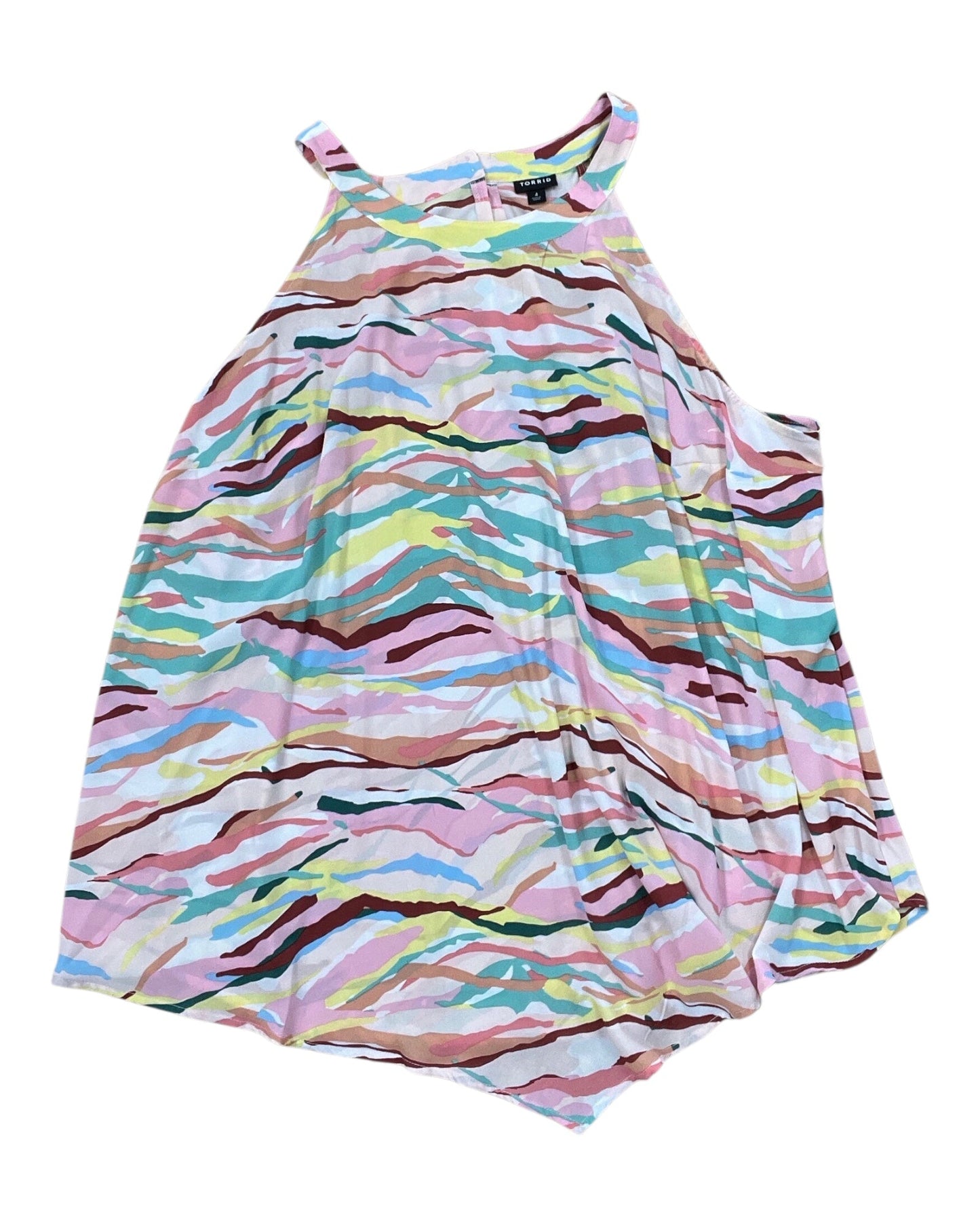 Top Sleeveless By Torrid In Multi, Size:4X
