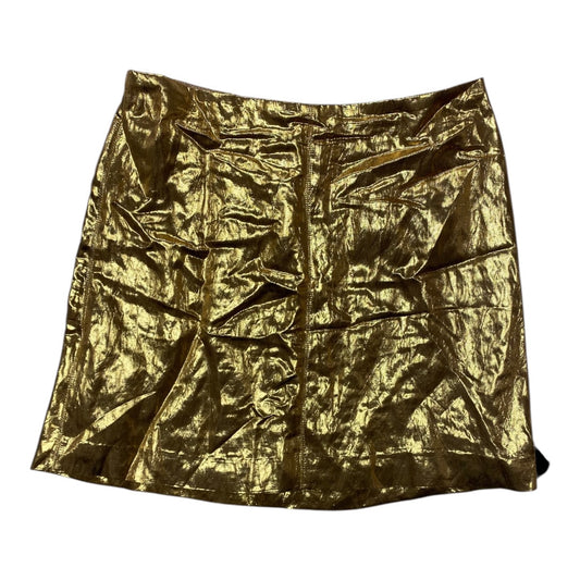 Skirt Mini & Short By J. Crew In Gold, Size:8