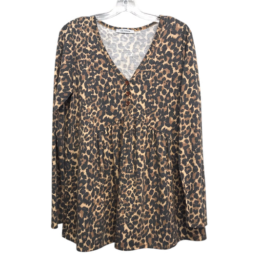 Top Ls By Ces Femme In Animal Print, Size:L