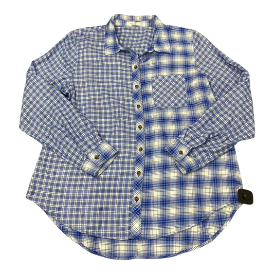 Top Ls By Maurices In Blue & White, Size:L