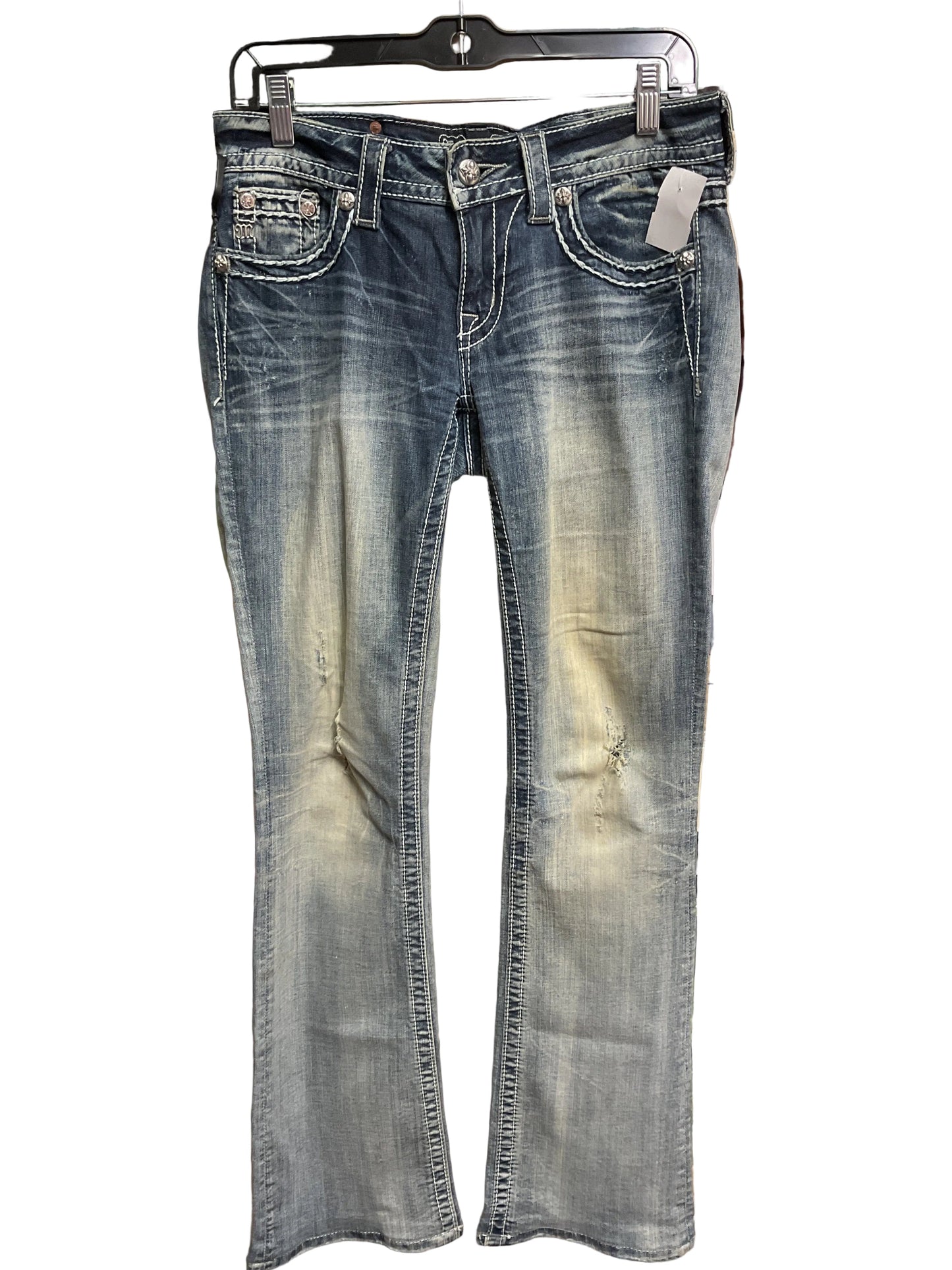 Jeans Boot Cut By Miss Me In Blue Denim, Size:4