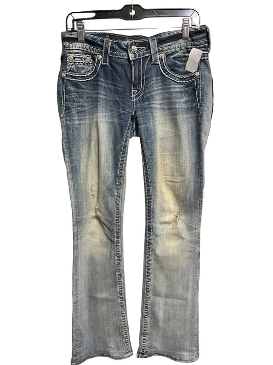 Jeans Boot Cut By Miss Me In Blue Denim, Size:4