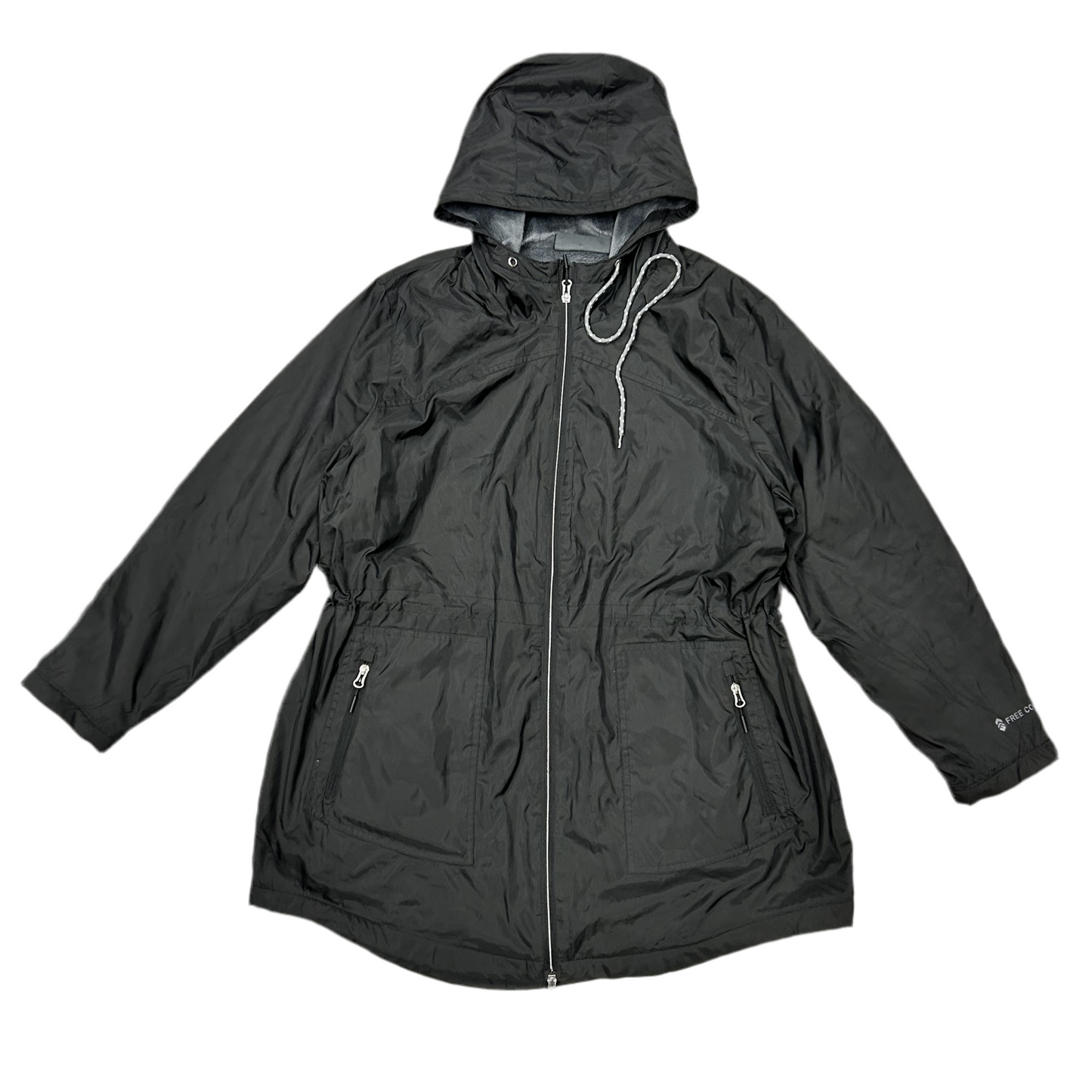 Jacket Windbreaker By Free Country In Black, Size: Xxl