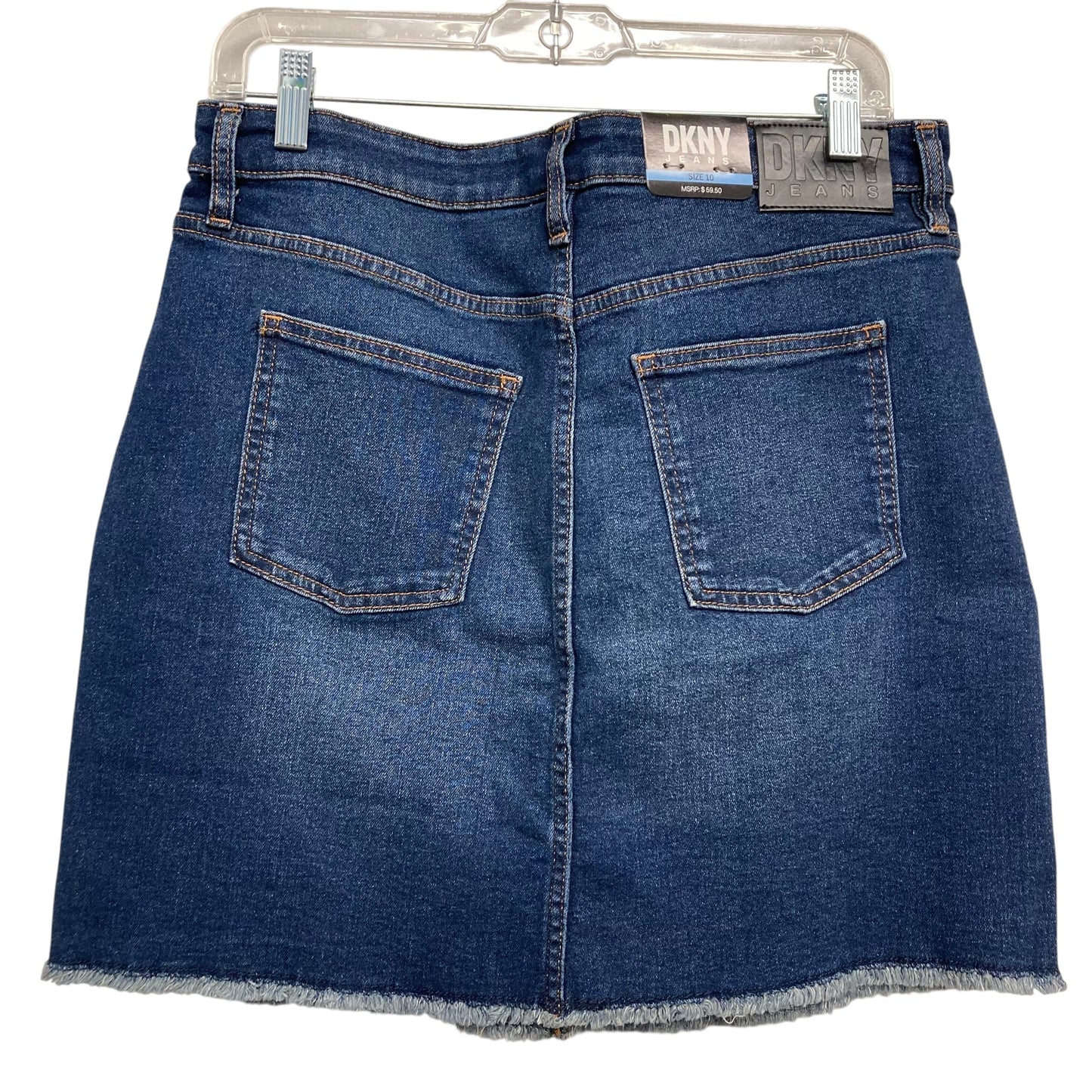 Skirt Mini & Short By Dkny In Blue Denim, Size:0