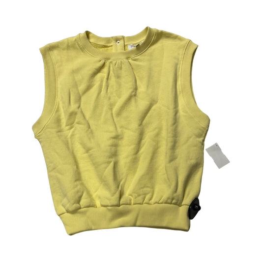 Top Sleeveless By Nation In Yellow, Size:S