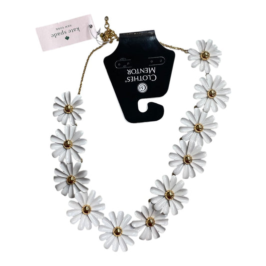 Necklace Designer By Kate Spade In White