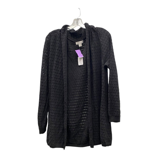 Sweater Cardigan By Christopher And Banks In Black, Size:L
