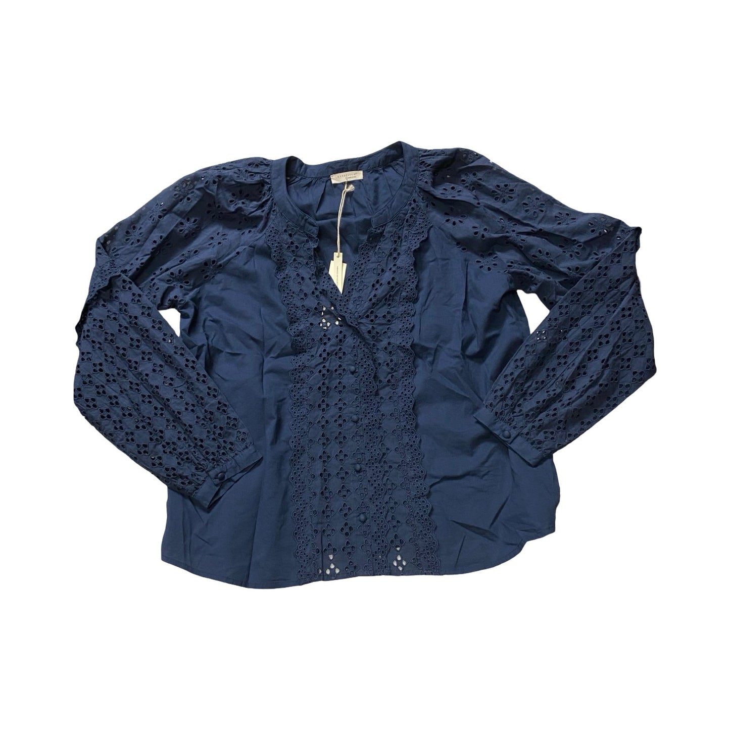 Top Ls By Lovestitch In Navy, Size:L