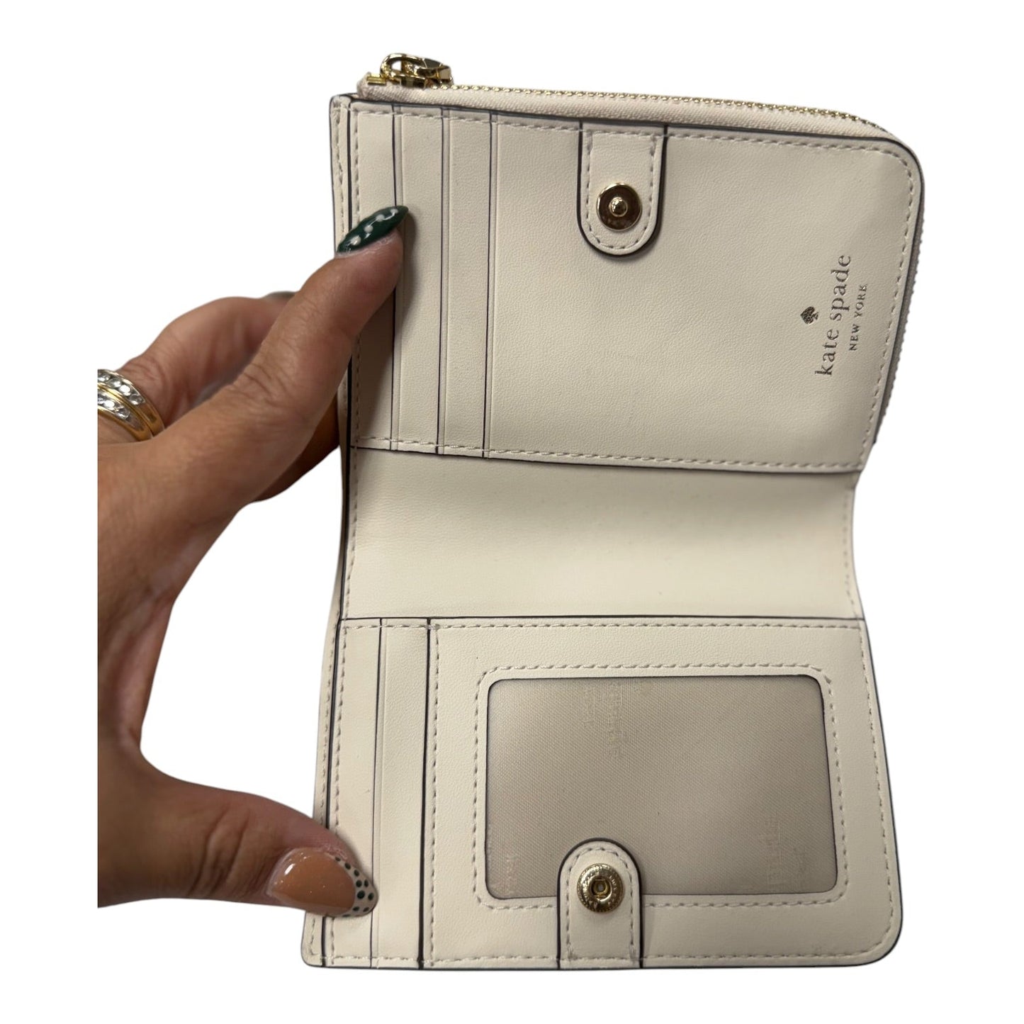 Wallet Designer By Kate Spade In Cream, Size:Small