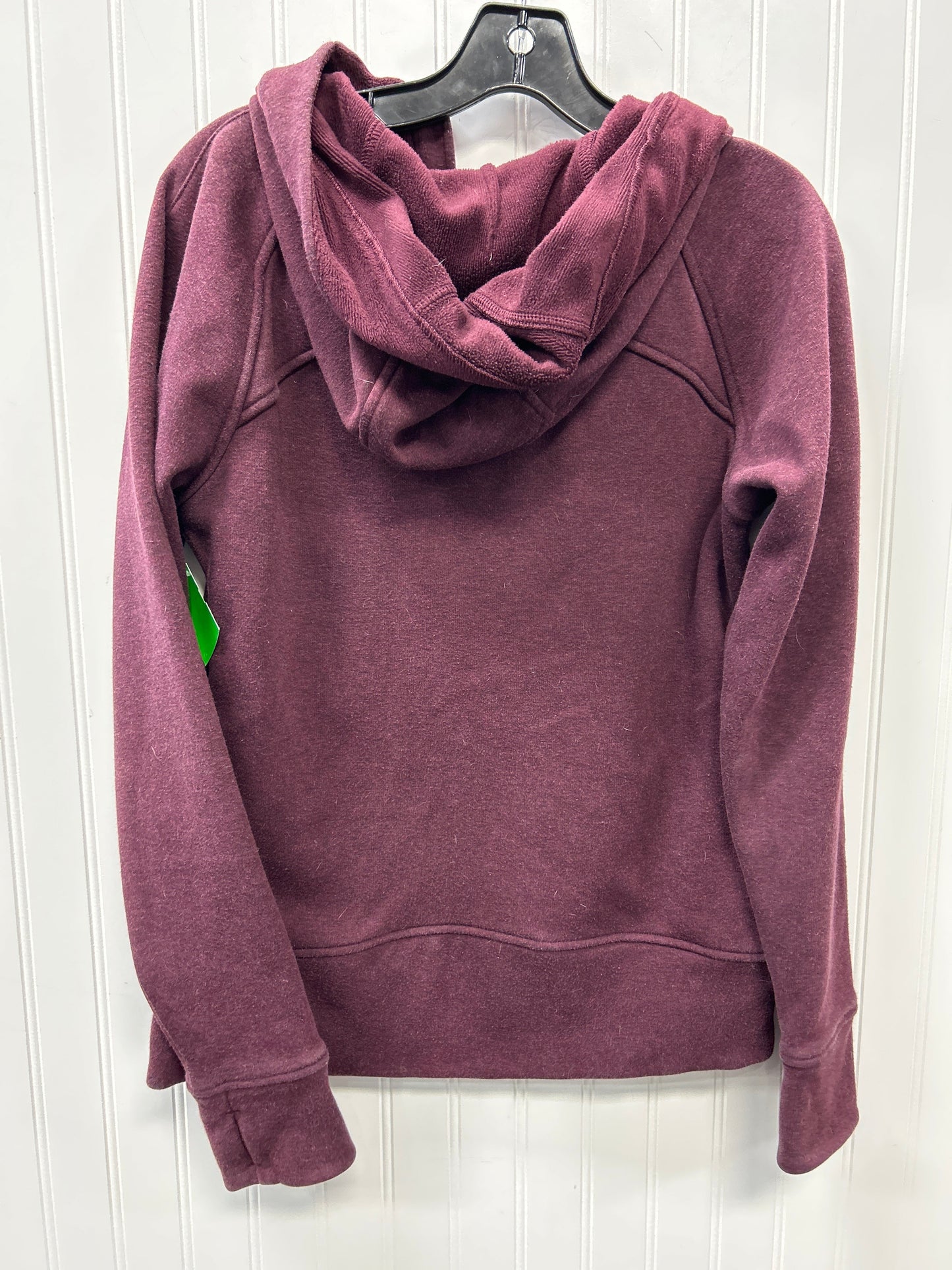 Athletic Jacket By Lululemon In Purple, Size:8