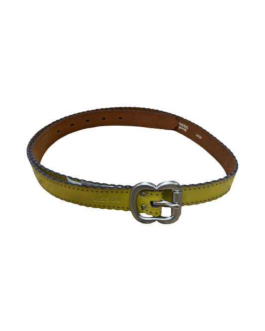 Belt By Fossil In Yellow
