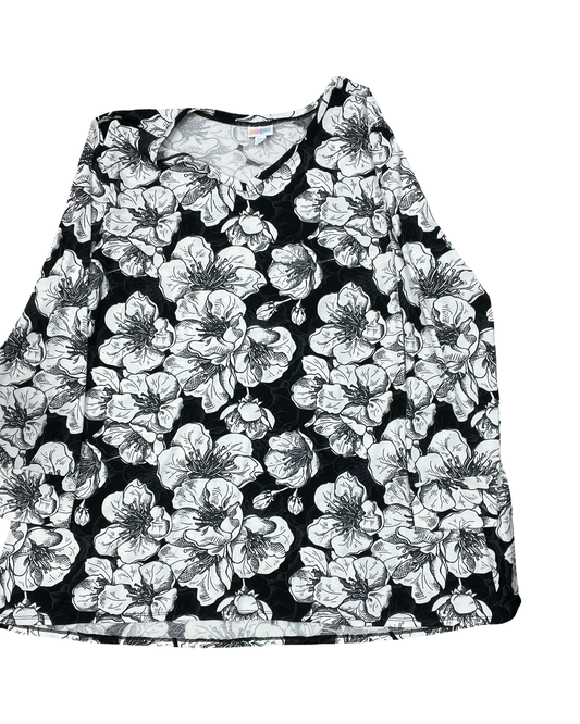 Top Ls By Lularoe In Black & White, Size:2X