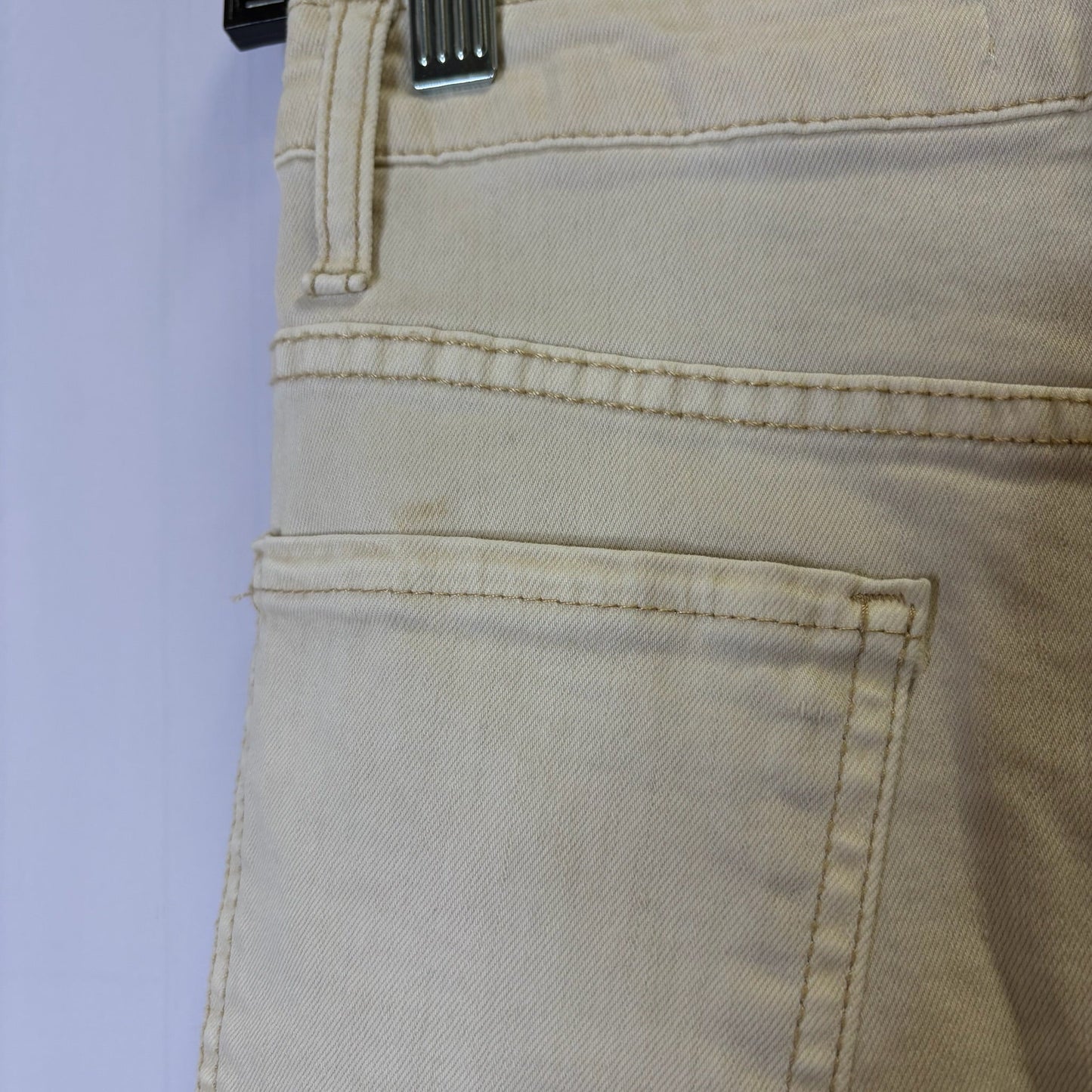 Skirt Midi By Oat In Cream Denim, Size: 0