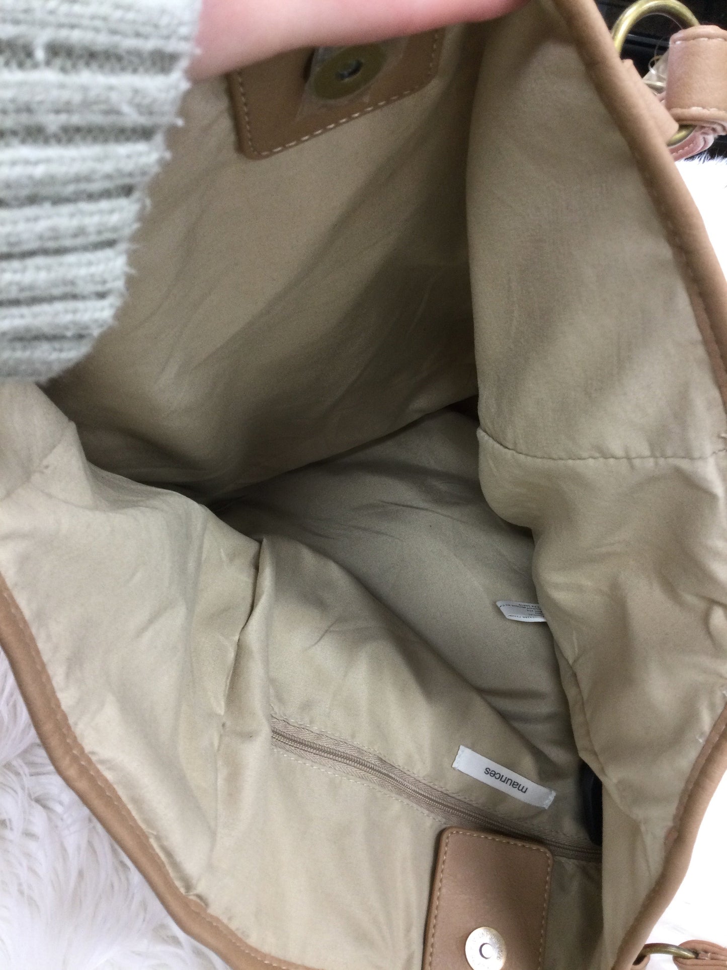 Tote By Maurices In Striped Pattern, Size:Large