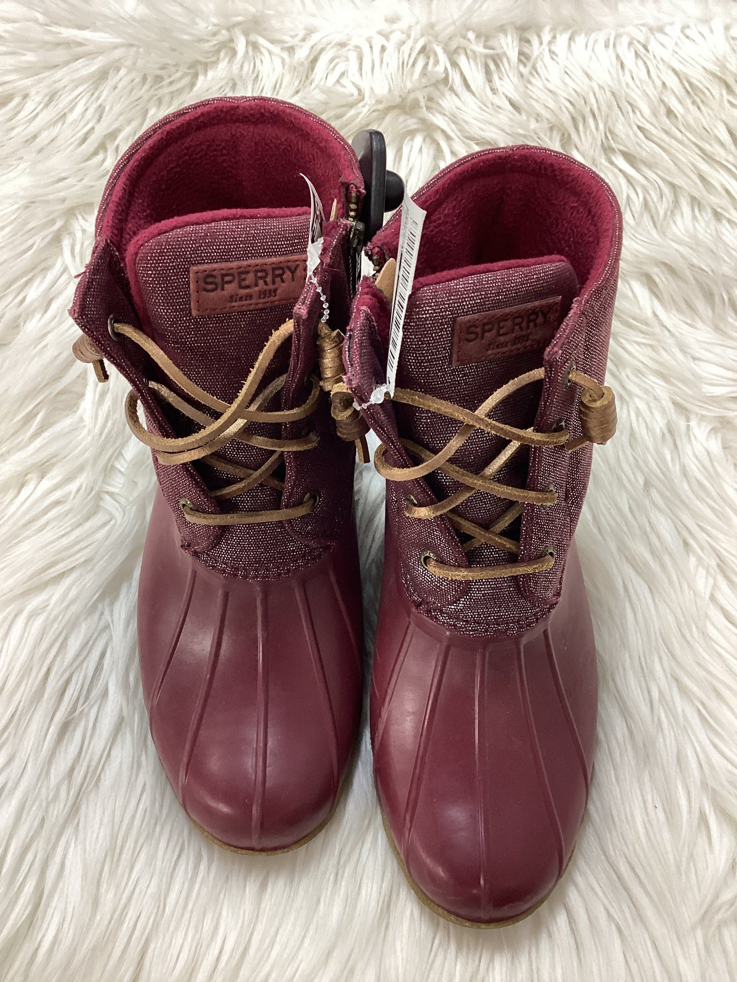 Boots Snow By Sperry In Purple, Size:8