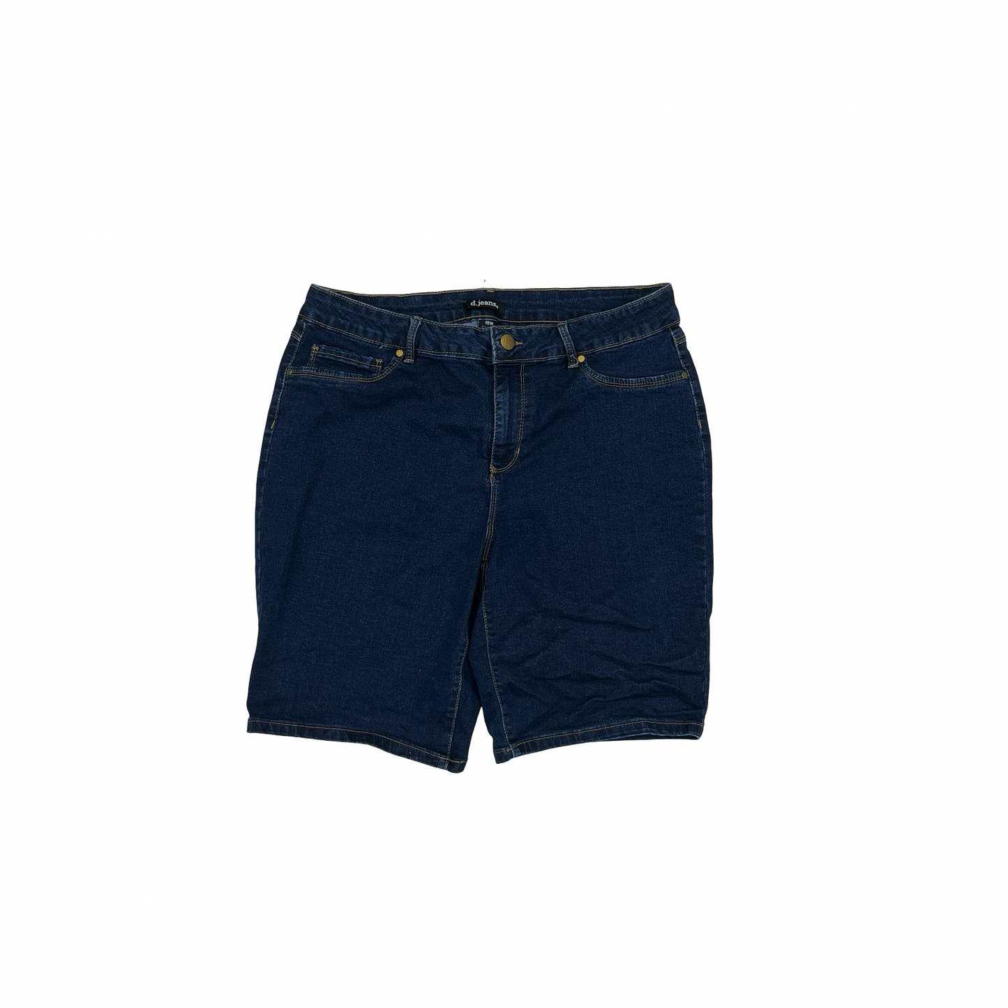 Shorts By D Jeans In Blue Denim, Size:18