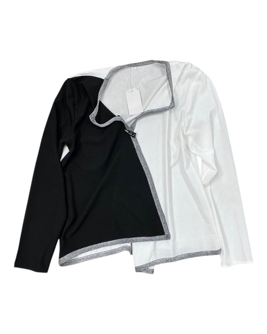 Top Ls By Clothes Mentor In Black & White, Size:L