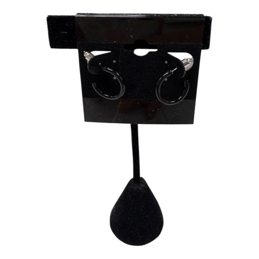 Earrings Hoop  In Black