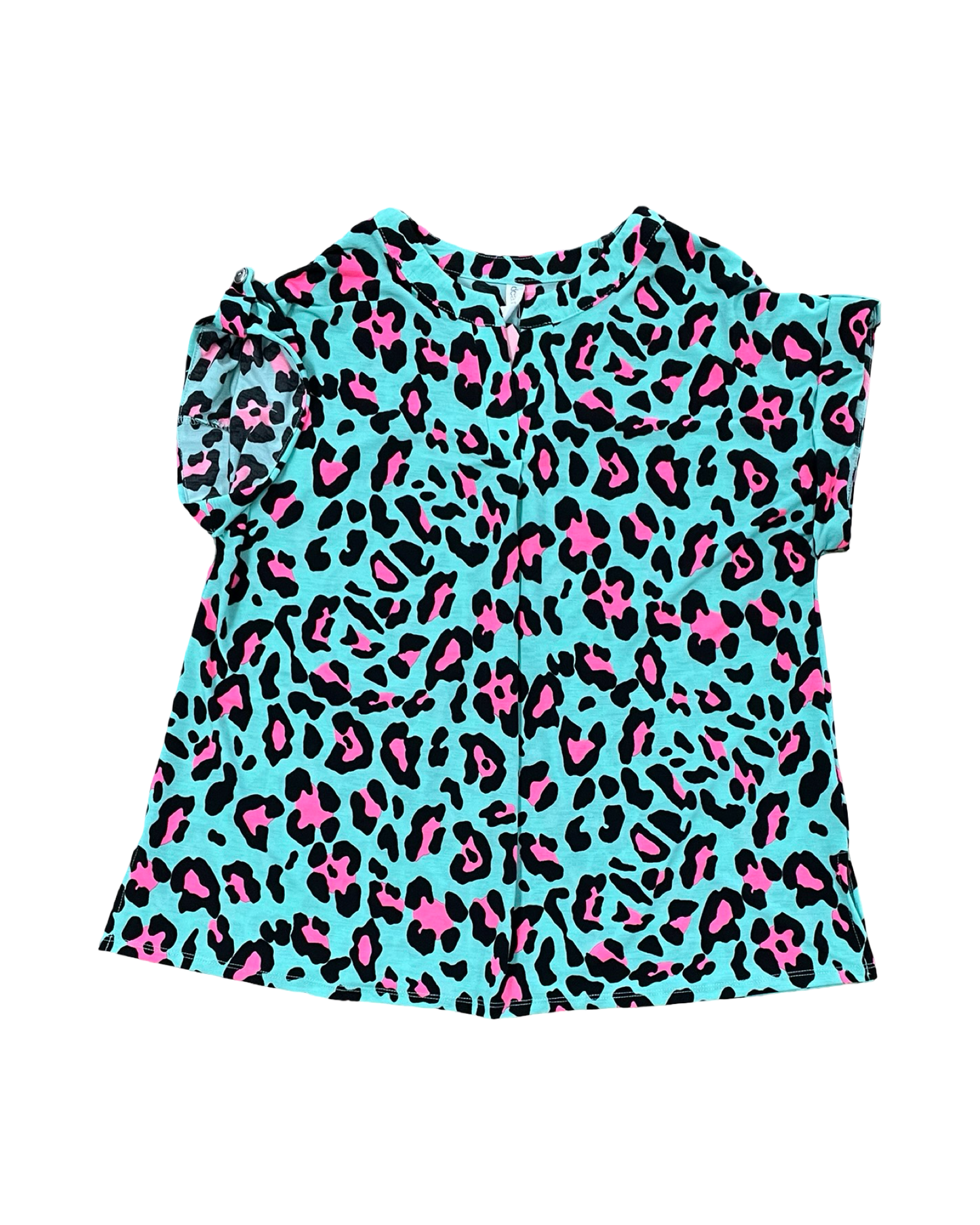 Top Ss By Dear Scarlett In Green & Pink, Size:L