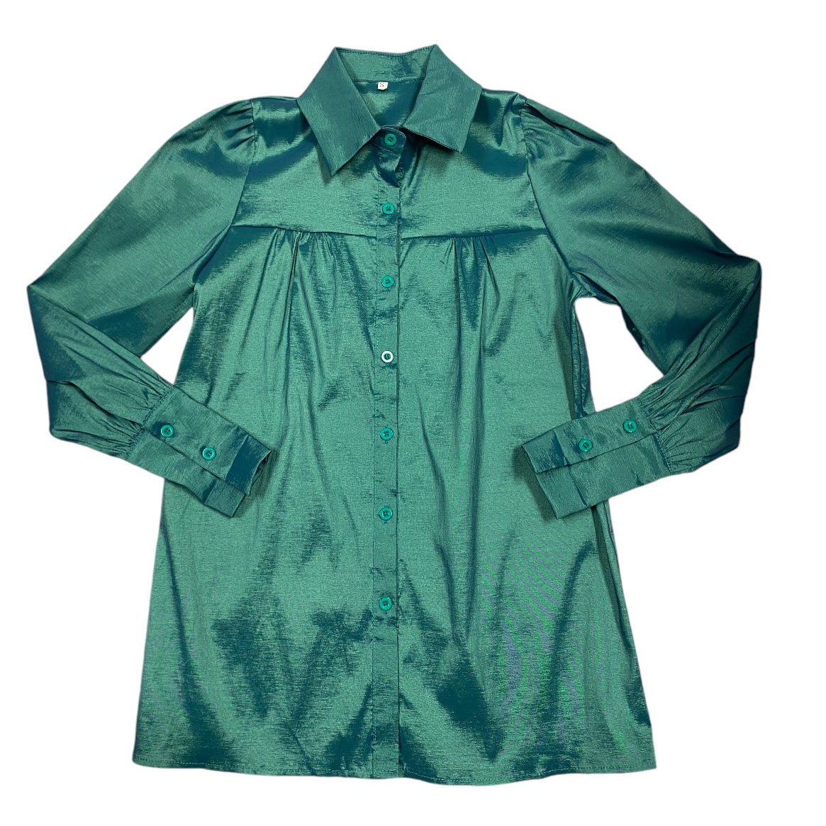 Blouse Long Sleeve By Clothes Mentor In Teal, Size: S