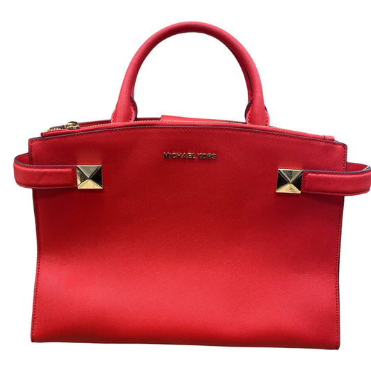 Handbag Designer By Michael Kors In Red, Size:Large