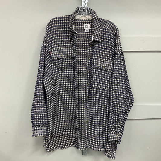 Jacket Shirt By Bdg In Blue, Size:M