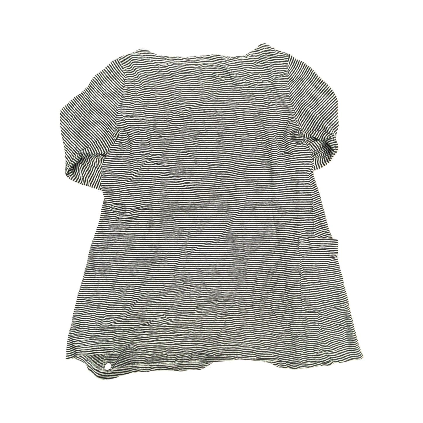Top Ls Designer By Eileen Fisher In Striped Pattern, Size:Xs