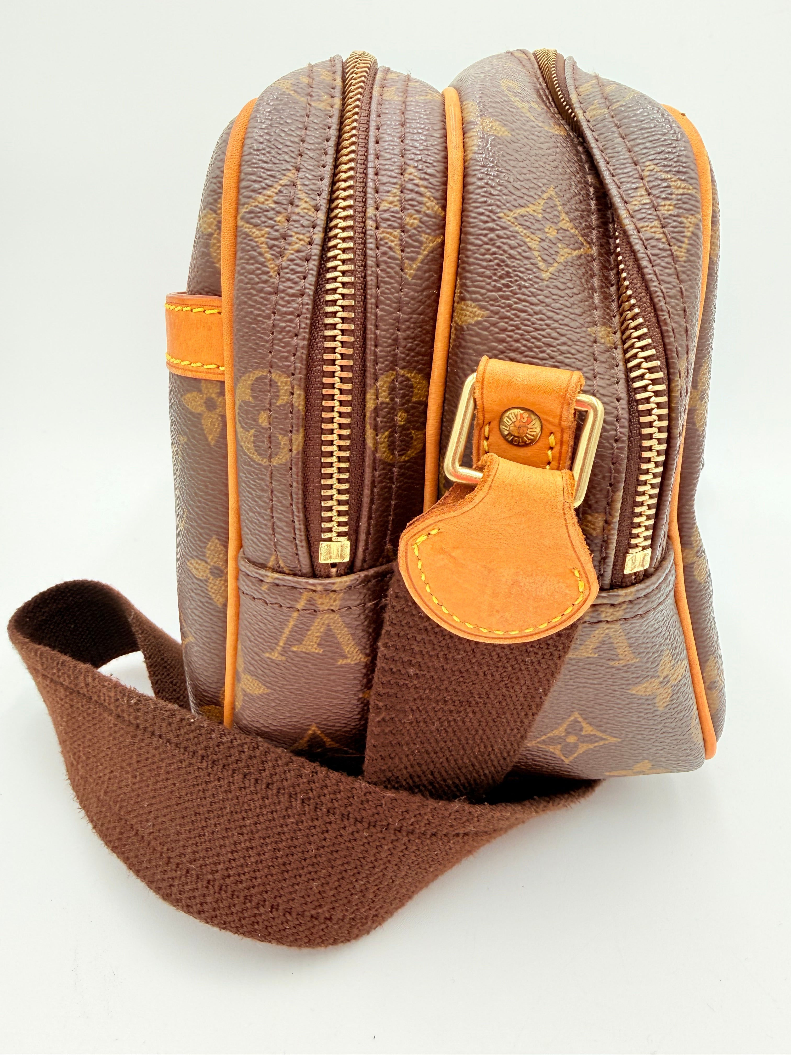 Crossbody Luxury Designer By Louis Vuitton In Brown & Tan, Size:Small