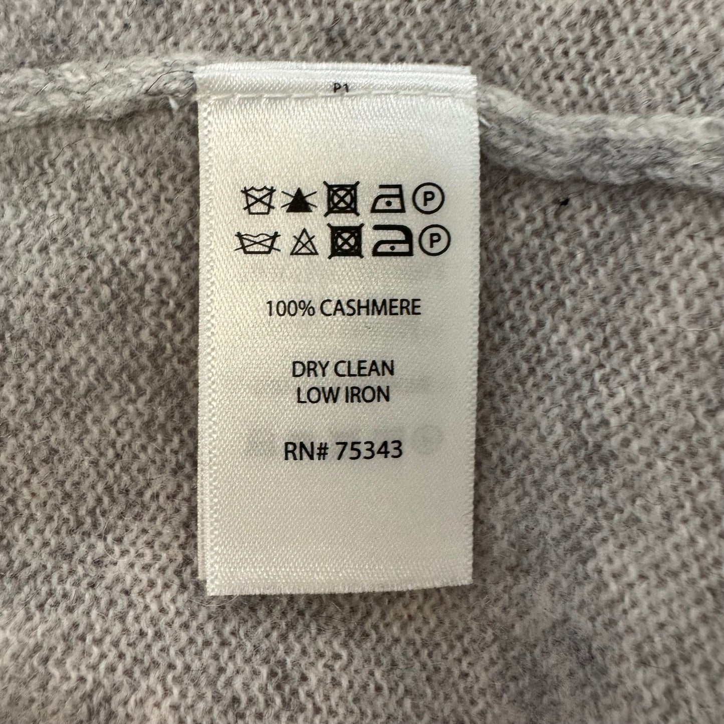 Sweater Cashmere By Tahari In Grey, Size: M