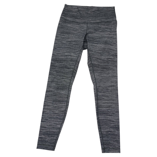Athletic Leggings By Lululemon In Black & White, Size:M