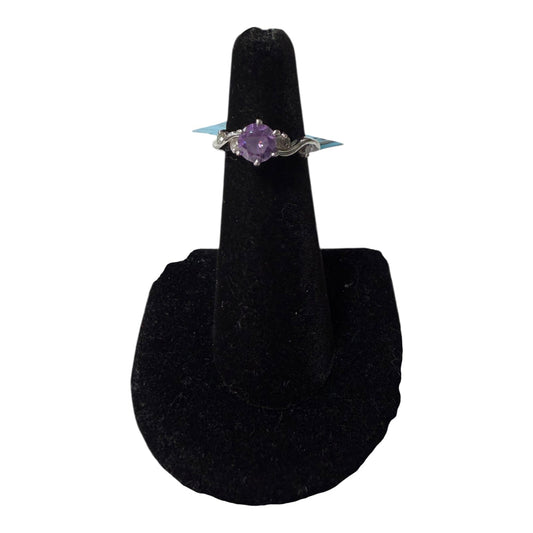 Ring Other By Cme In Purple & Silver, Size:6
