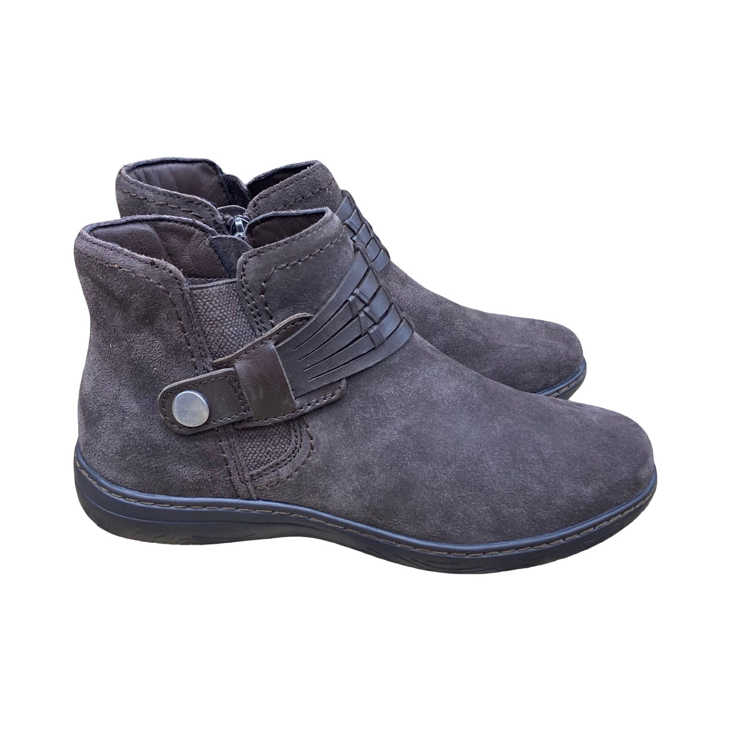 Boots Ankle Flats By Earth In Brown, Size:8