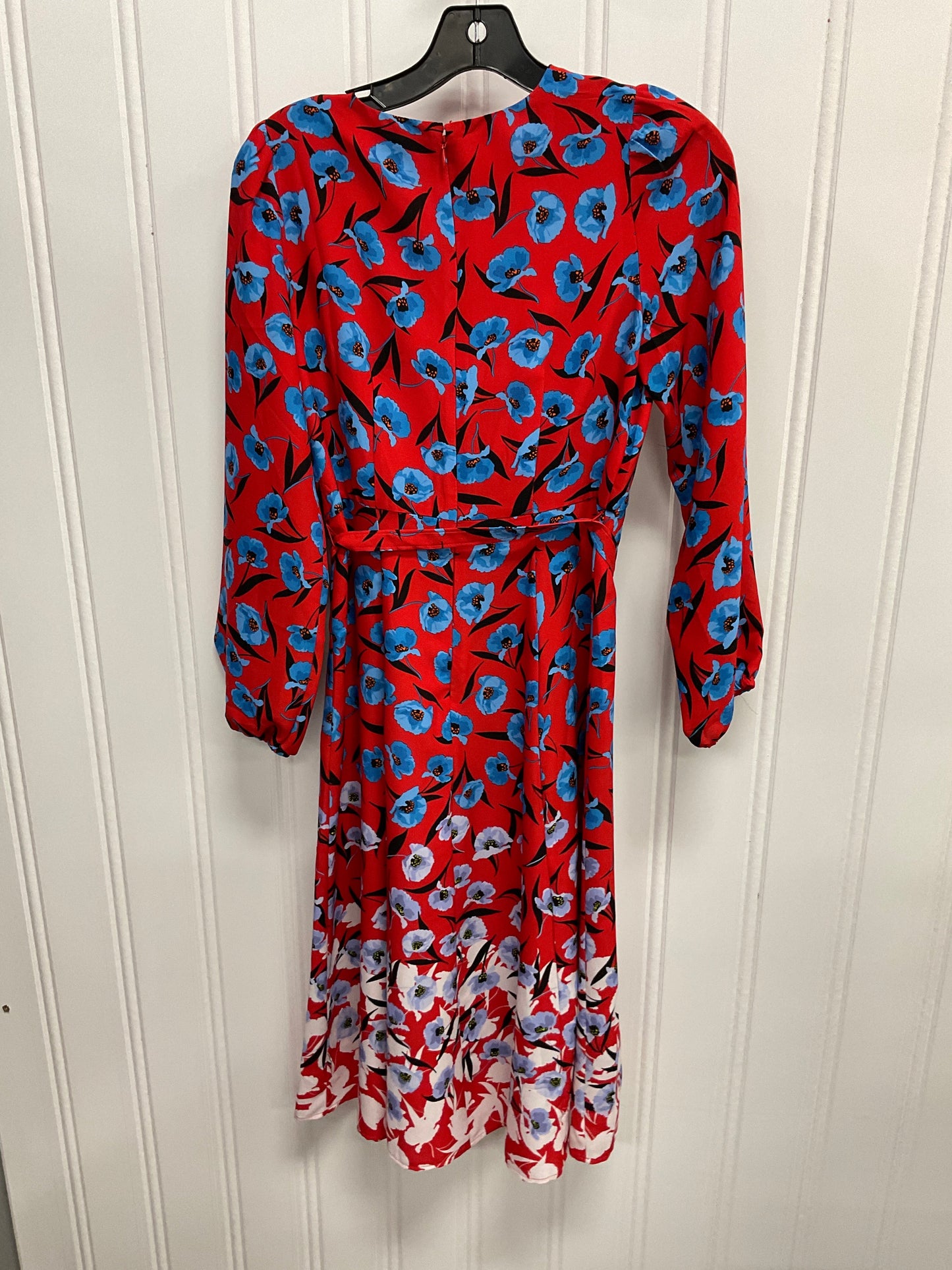 Dress Casual Midi By Ann Taylor In Floral Print, Size:Xsp