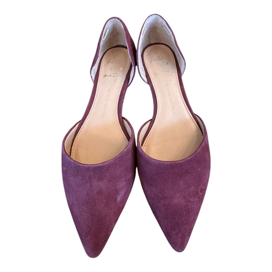 Shoes Flats By Banana Republic In Maroon, Size:6.5