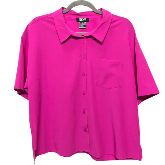 Top Ss By Dkny In Pink, Size:Xl