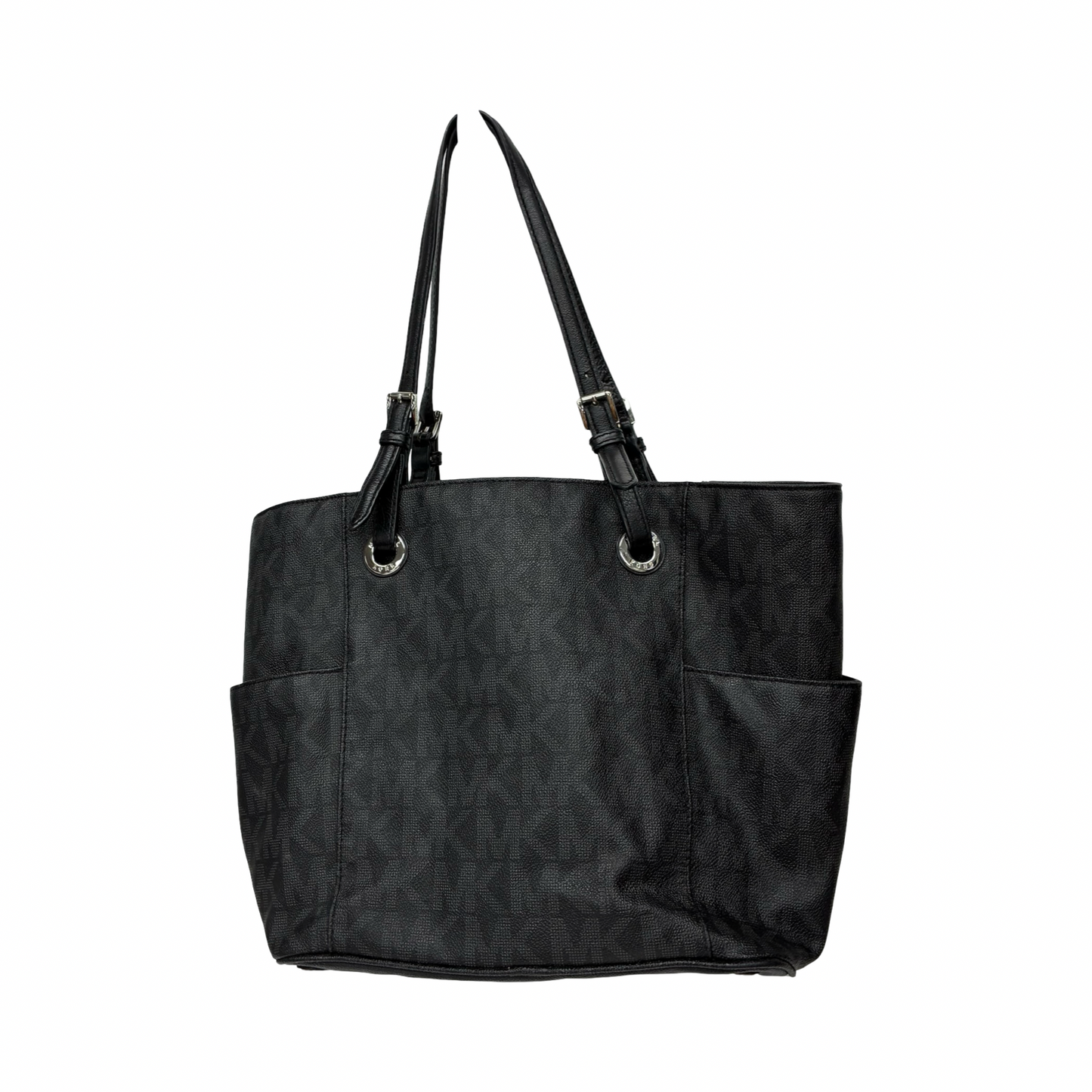 Handbag Designer By Michael Kors In Black & Grey, Size:Large