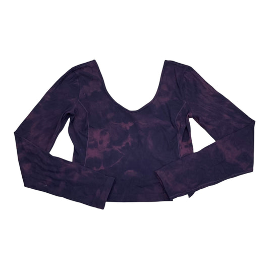 Athletic Top Ls Crewneck By Lululemon In Maroon, Size:6