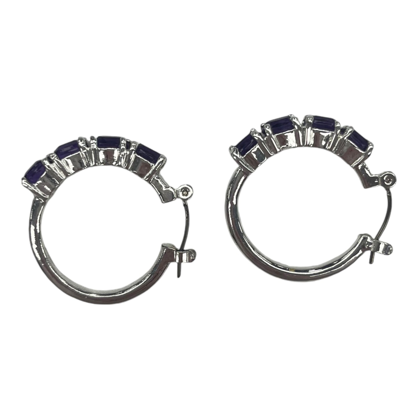 Earrings Hoop By Clothes Mentor In Purple