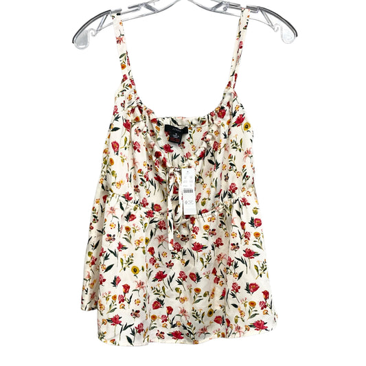 Top Sleeveless By J. Crew In Floral Print, Size:M