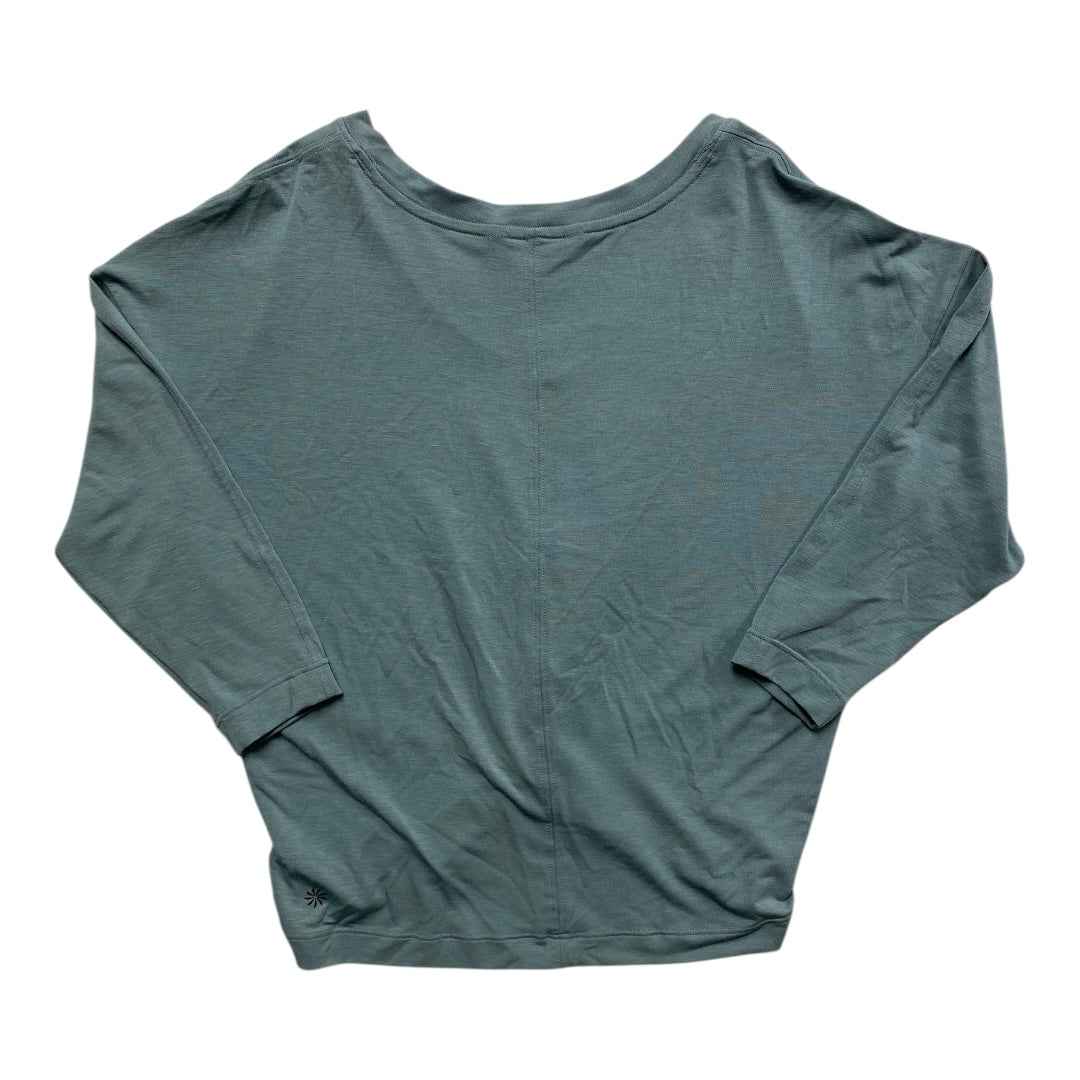 Athletic Top Ss By Athleta In Green, Size:Xxs