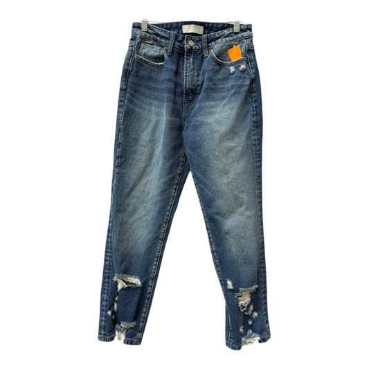 Jeans Straight By Vervet In Blue Denim, Size:2