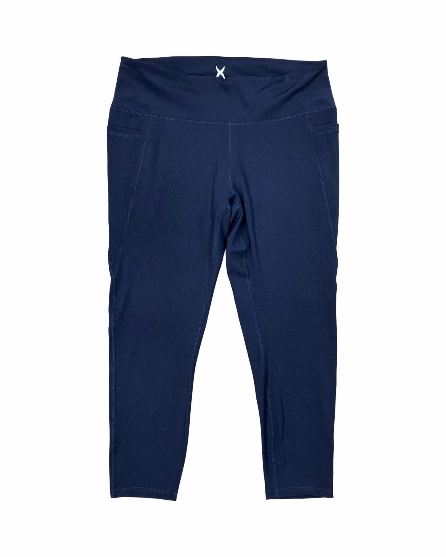 Athletic Leggings By Clothes Mentor In Navy, Size:1X