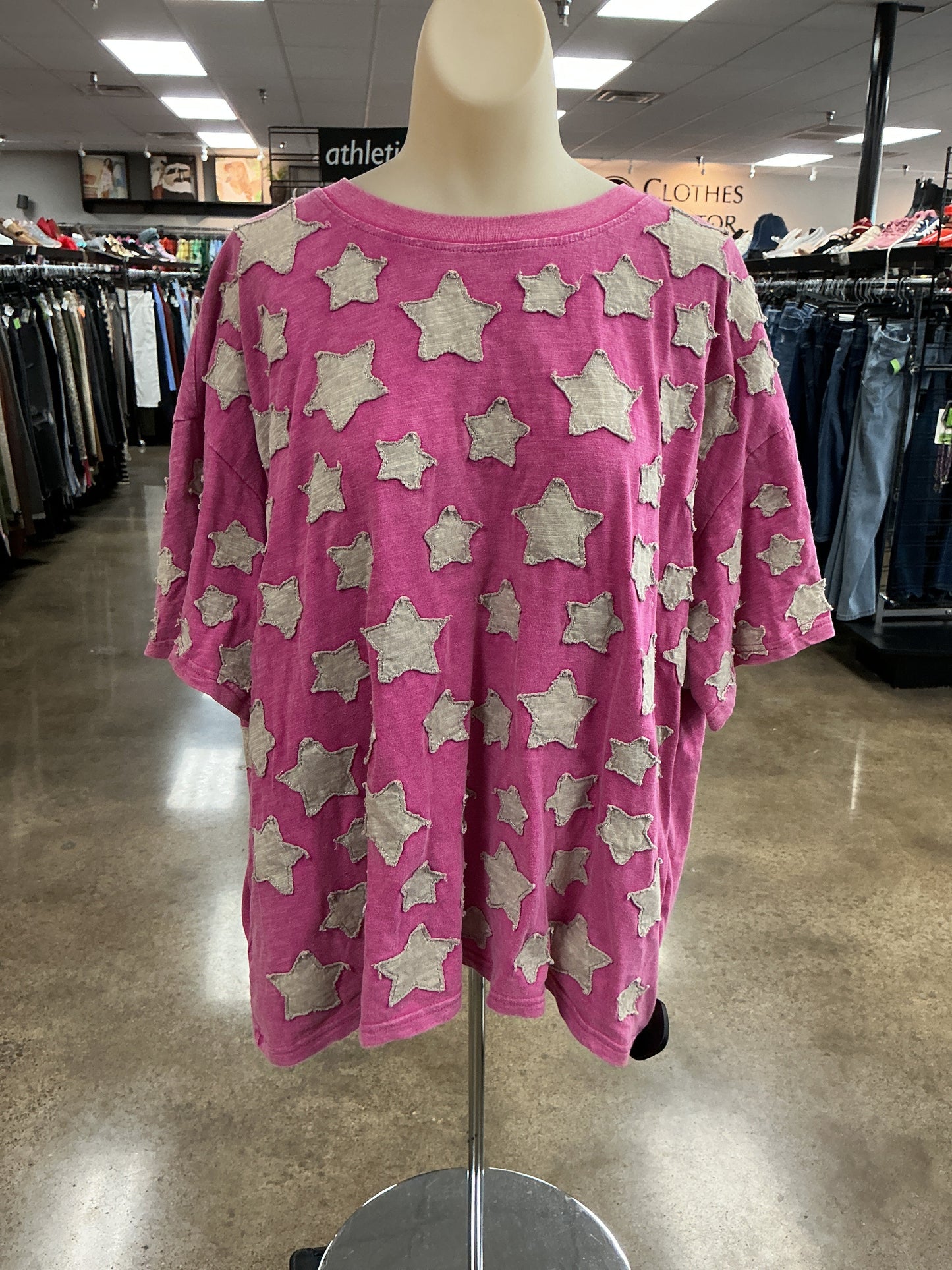 Top Ss By Clothes Mentor In Pink, Size:Xl